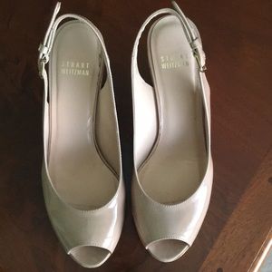 Stuart Weitzman patent wedges